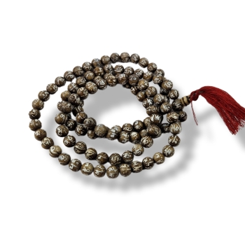 Mala muszla 107 Om Mani Peme Hung 10mm